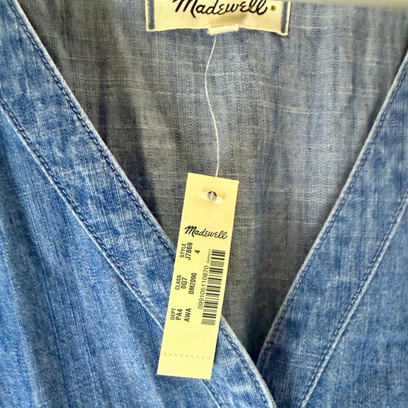 NWT Madewell Denim Daylily Dress in Annetta wash size 4 - Picture 5 of 7